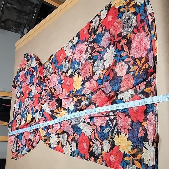 Time and Tru Flora Chiffon Midi Swimsuit Cover Up, Size L (12-14) NEW with Tag - Picture 9 of 11